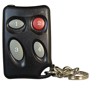 Keyscan 4 Button Keychain Remote w Indala Prox Front
